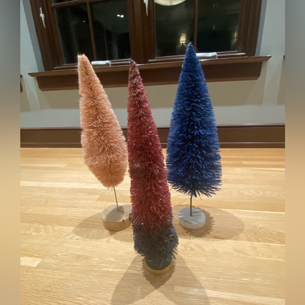 Anthropologie Bottle Brush Trees